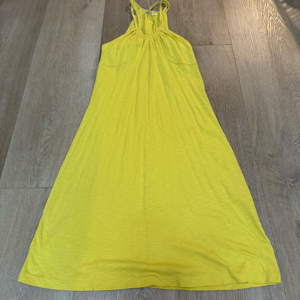 Athleta Yellow Casual Dress